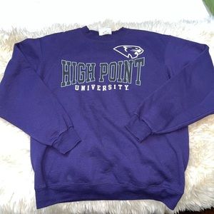 High Point University Crew Neck Sweatshirt size Large